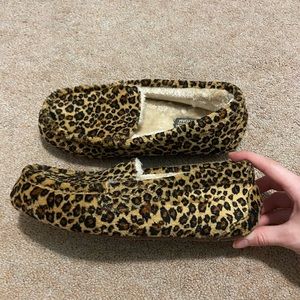 Leopard loafers